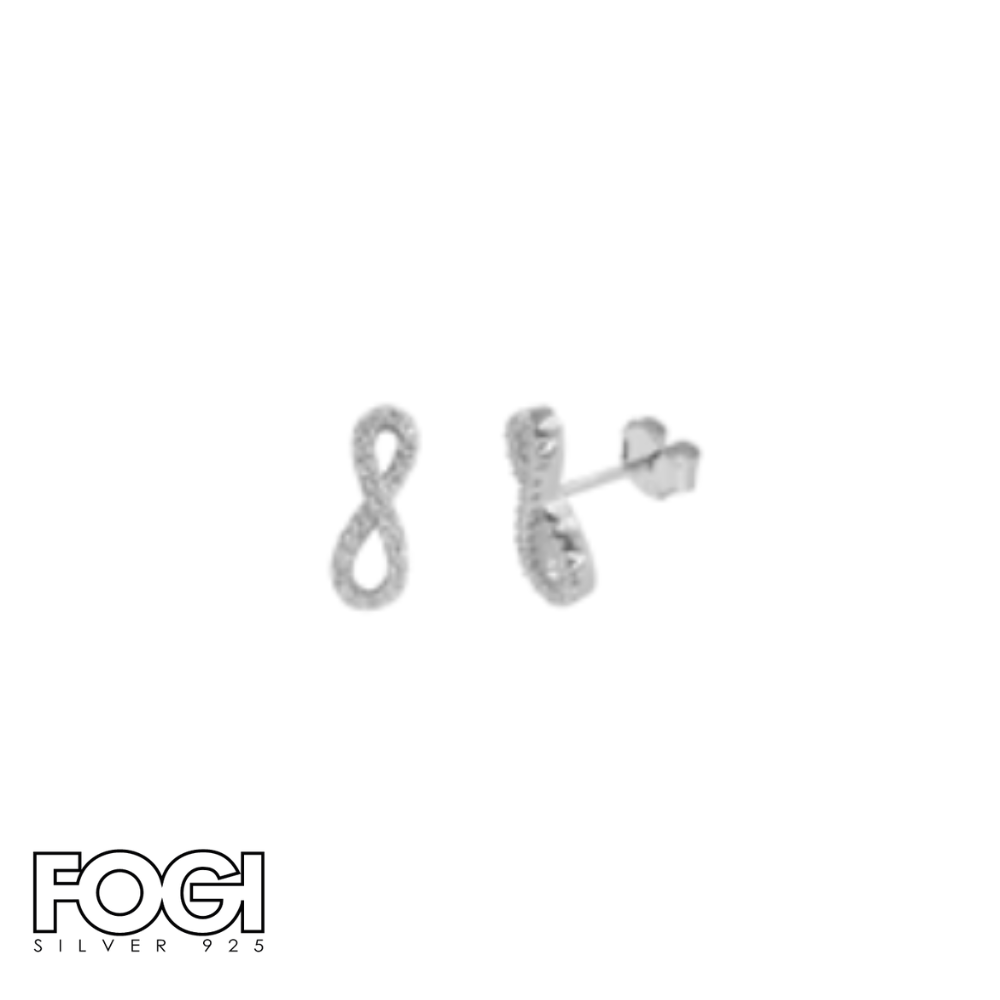 Orecchini Donna Fogi Silver 925 Collezione Classiques con infinito Rif. BDO87/1/1C