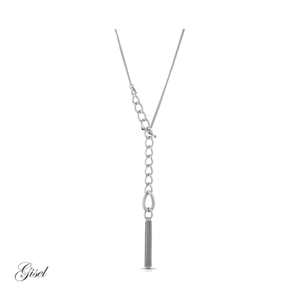 Collana Gisel con maglie alternate e una maglia satinata Rif. G-LBCL1268