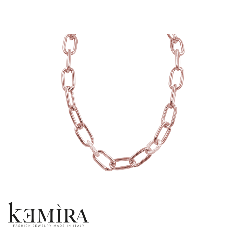 Collana Donna Kemira in galvanica rosè e satinata Rif. KDC40/3