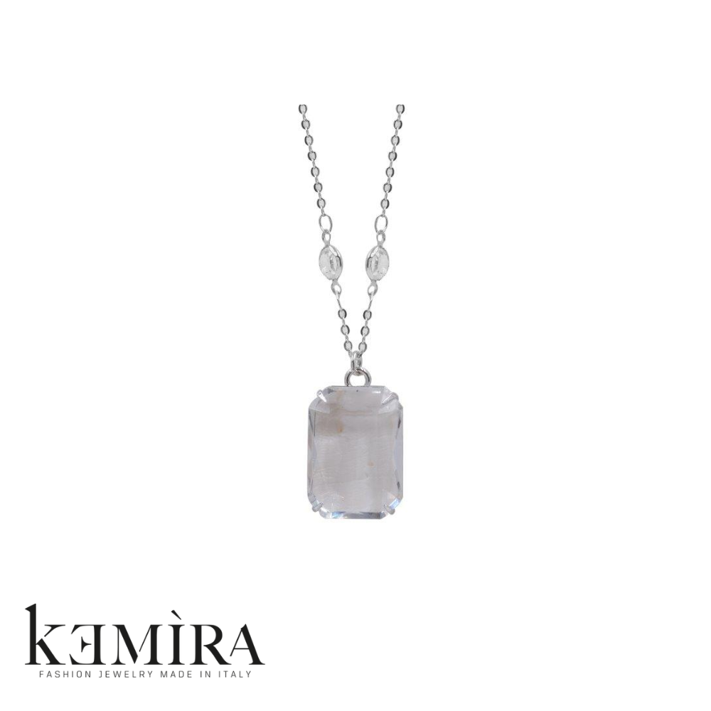 Collana Donna Kemira in galvanica rodio e oro Rif. KIC102/1/1C