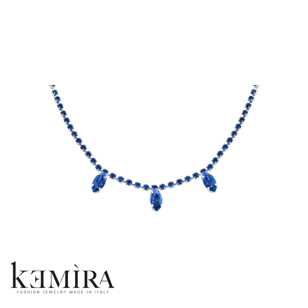 Collana Donna Kemira con pietre pendenti Rif. KIC122/1/8C