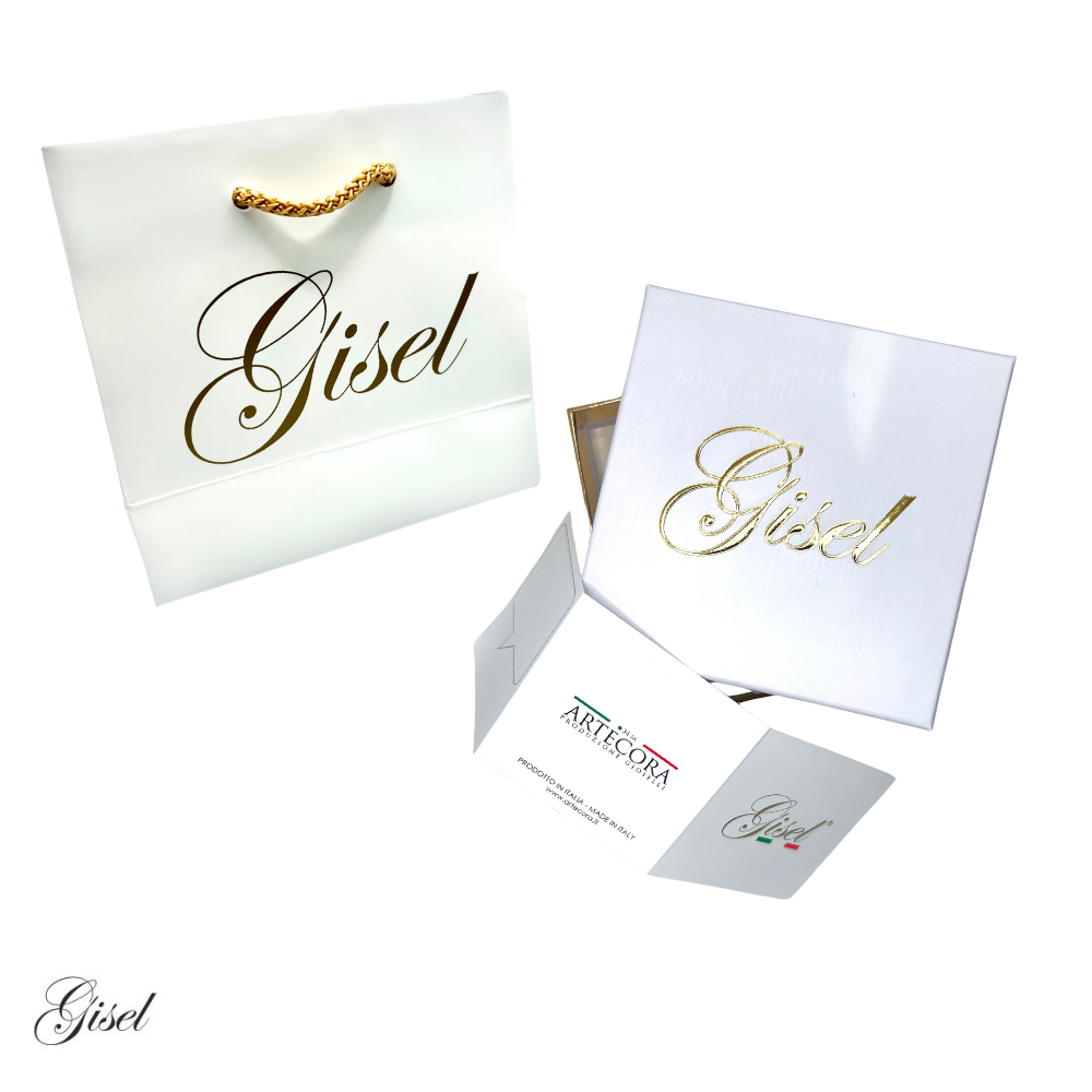 Collana Gisel con maglie alternate e una maglia satinata Rif. G-LBCL1268