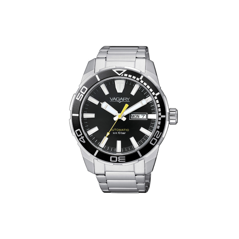Vagary Uomo Gear Matic Aqua Quadrante Nero IX3-416-51I