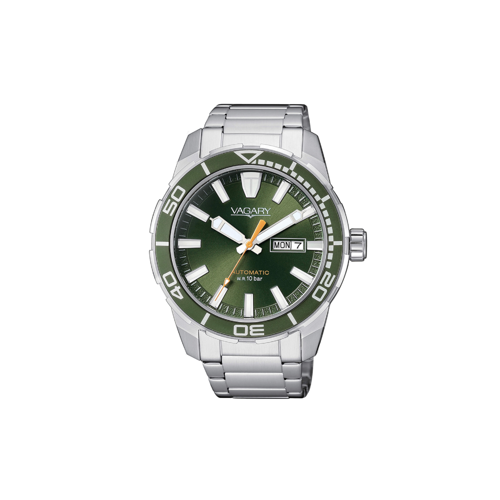 Vagary Uomo Gear Matic Aqua Quadrante Verde IX3-416-41I