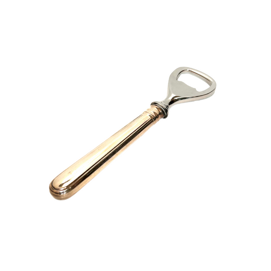 Apribottiglie rivestito in argento 800