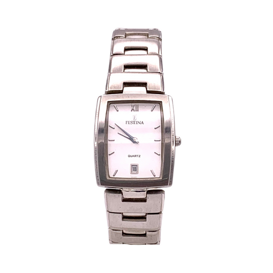 Festina Donna Solo Tempo Bianco con Cinturino in Acciaio F6620/1