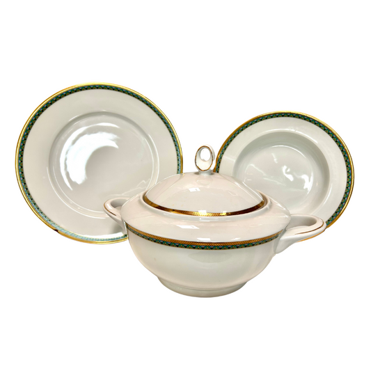 Servizio piatti RM in cobalto e oro design Munich Bavaria  - rif. 3695
