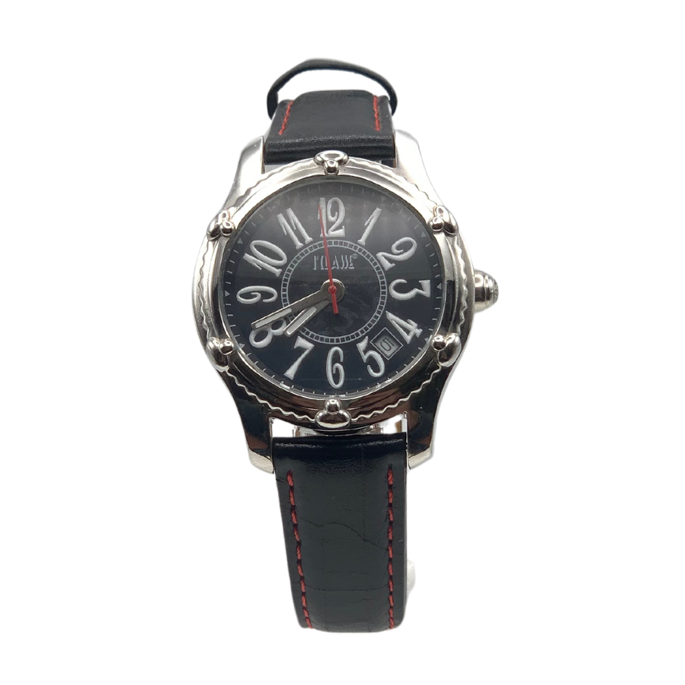 Alviero Martini Unisex solo tempo nero con cinturino in pelle - PCD650/AA