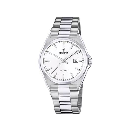 Festina Uomo Classics Bianco con Cinturino in Acciaio F20552/2