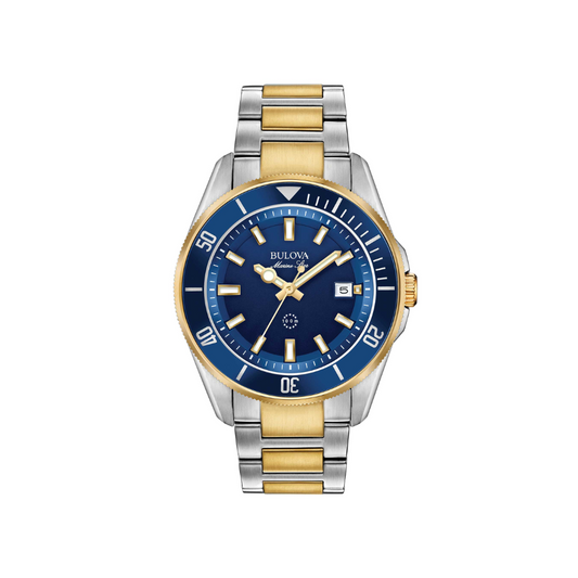 Bulova Uomo Marine Star Sport Blu con Cinturino in Acciaio 98B334