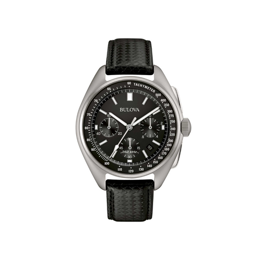 Bulova Uomo Lunar Pilot Nero con Cinturino in Acciaio 96B251