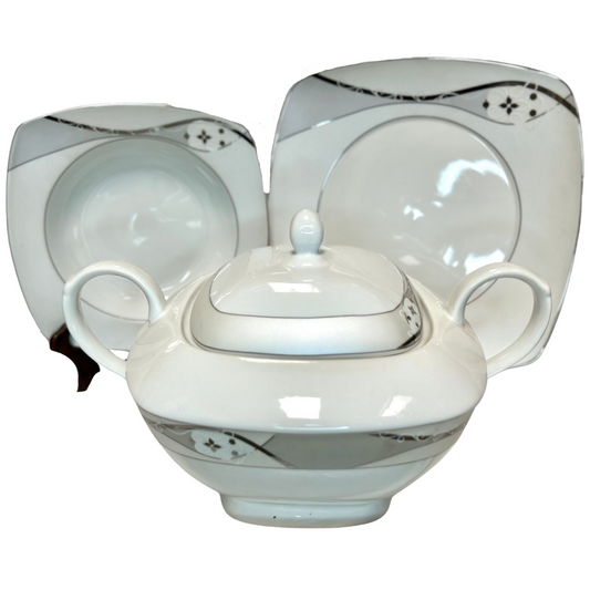 Servizio piatti Rosenberg in filo di platino Collection Limoges - rif. Butterfly