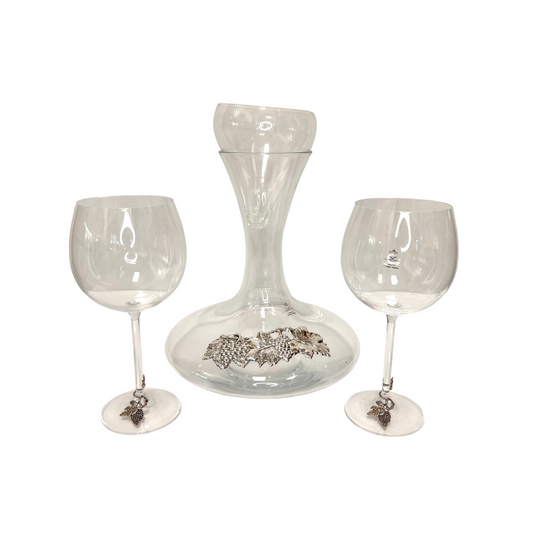 Servizio Decanter Camilletti in cristallo e argento - rif. 173056