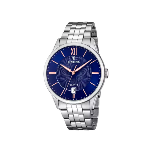 Festina Uomo Classics Blu con Cinturino in Acciaio F20425/5
