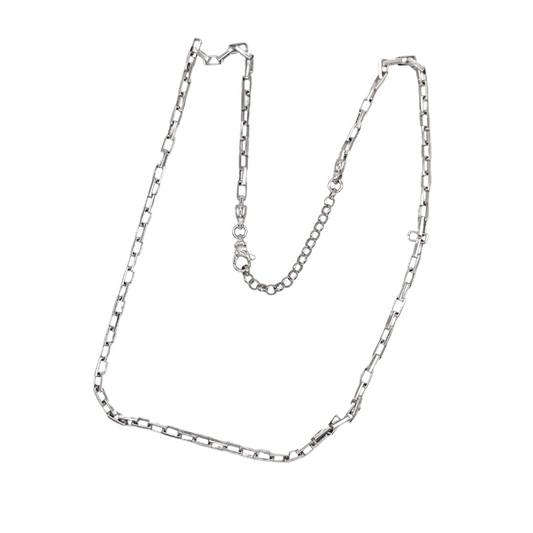 Collana in argento con catene a maglia - rif. Art. 52