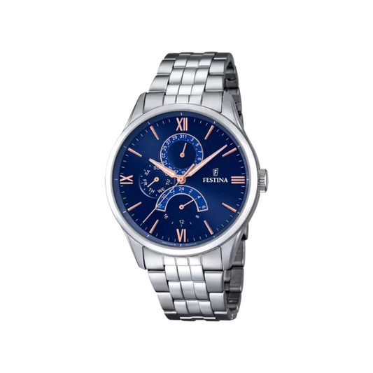 Festina Uomo Retro Blu con Cinturino in Acciaio F16822/3