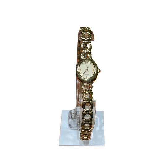 Festina Donna Solo Tempo Bianco con Cinturino in Acciaio Placcato in Oro F16161/2