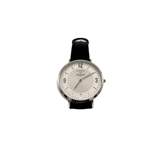 Colonna Uomo Bianco con Cinturino in pelle nero C22003MRB
