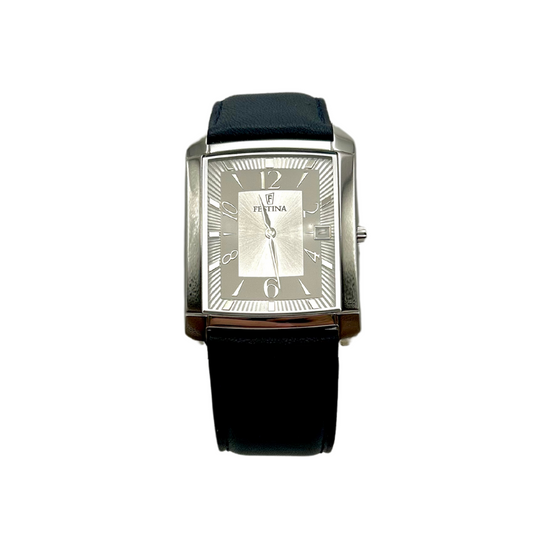 Festina Uomo Solo Tempo Bianco con Cinturino Blu in Pelle F6748