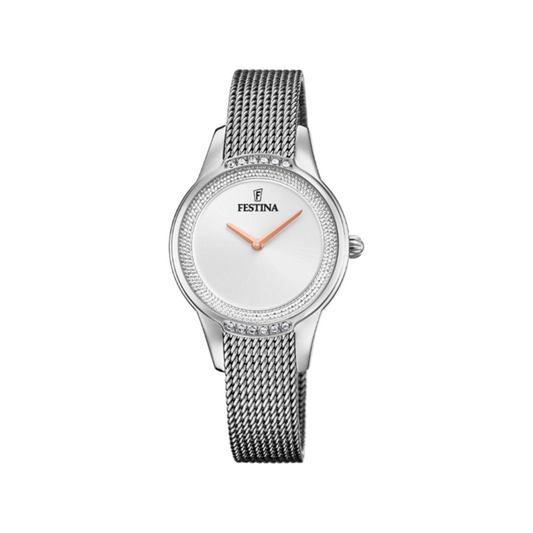 Festina Donna Mademoiselle Argento con Cinturino in Acciaio F20494/1