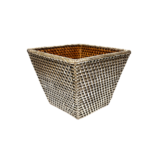Vaso in canna di bamboo rivestito in argento - rif. CF82299