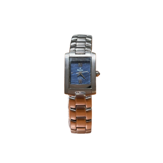 Bulova Donna Solo Tempo Blu con Cinturino in Acciaio BD852