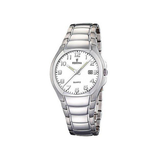Festina Donna Solo Tempo Bianco con Cinturino in Acciaio F16262/6