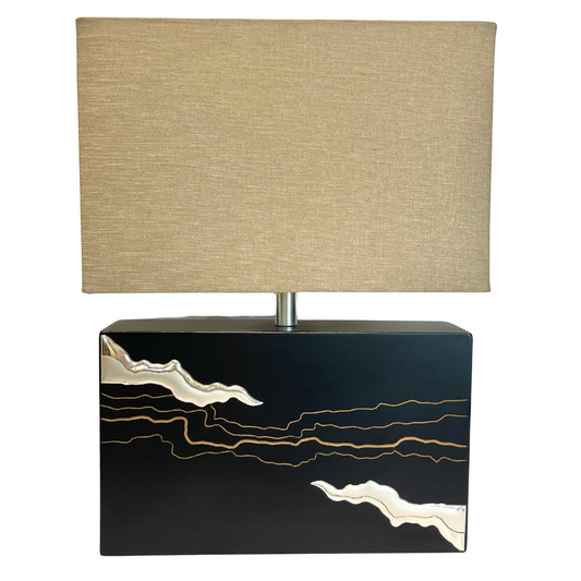 Lampada New Daniel in legno e argento - rif. 19530