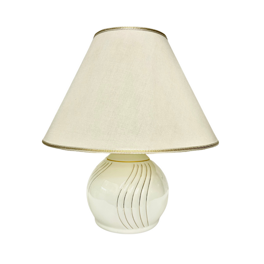 Lampada in porcellana lavorata in filo argento - rif. ART11