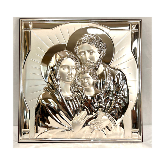 Icona Sacra Famiglia Ardè in argento - rif. 1735