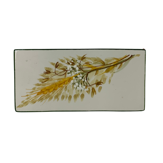 Portafiammiferi dipinto a mano Ceramiche Fabbro - Collezione Spiga