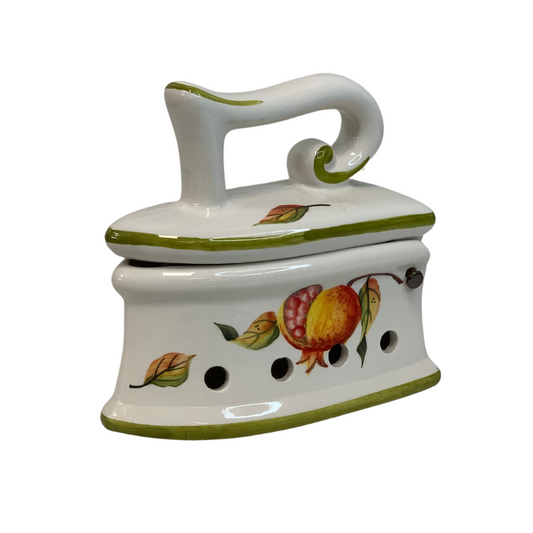 Ferro da stiro dipinto a mano Ceramiche Fabbro - Autunno - rif. 291