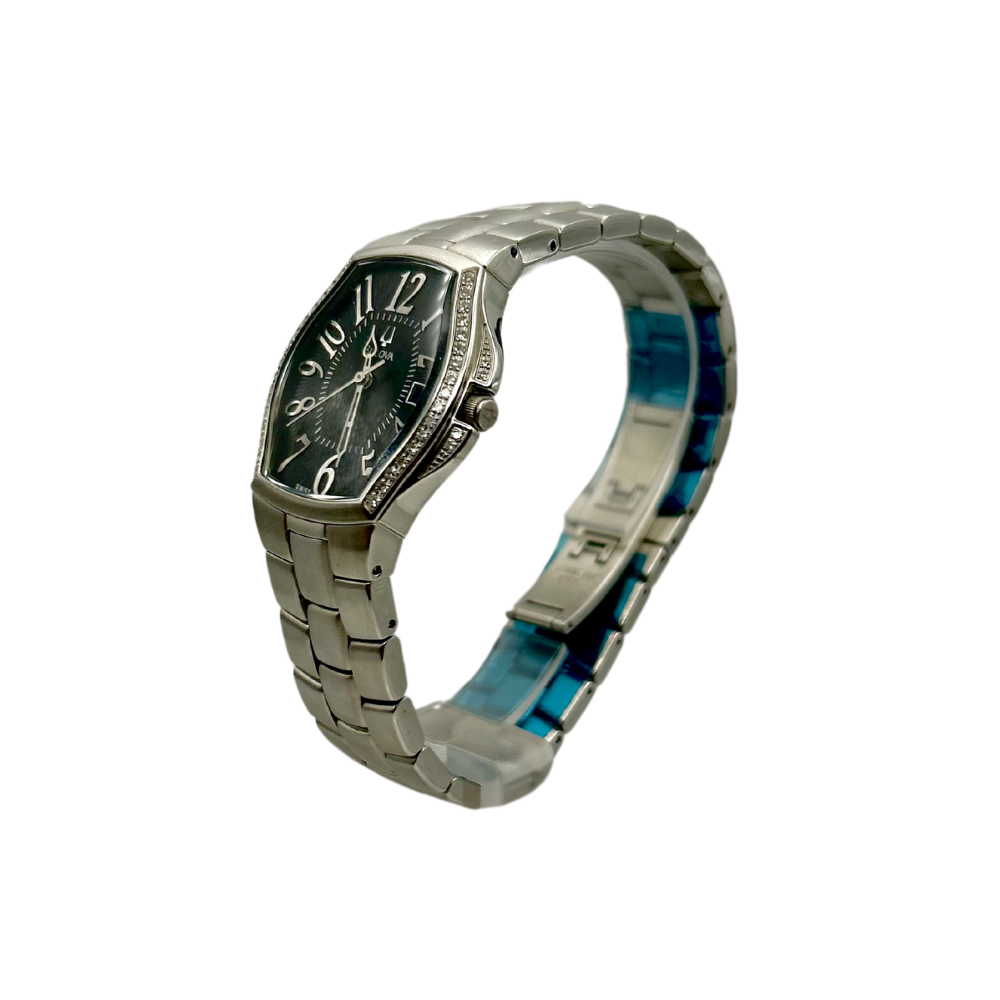 Bulova Donna Nero con Brillanti 63R07