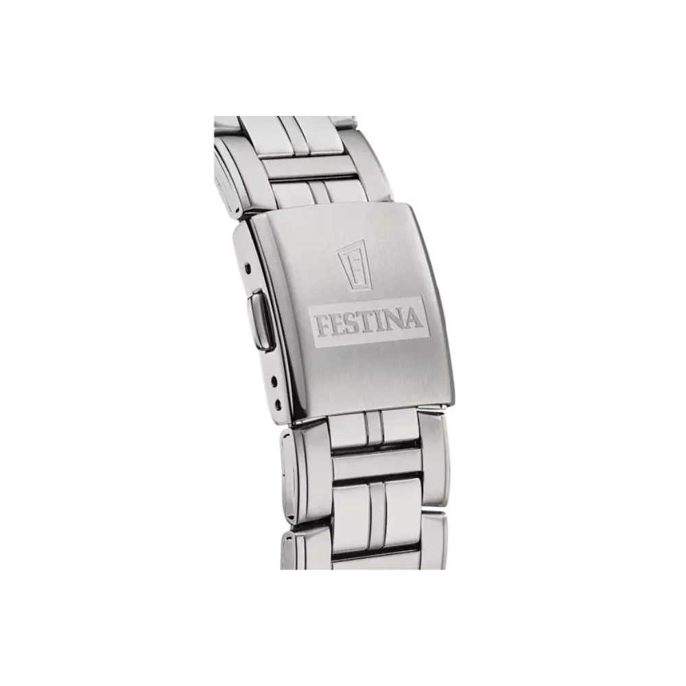 Festina Uomo Multifunzione Nero con Cinturino in Acciaio F20445/3