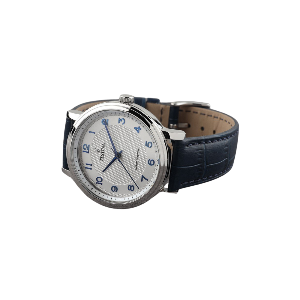 Festina Uomo Energia Solare Grigio con Cinturino Blu in Pelle F20660/1