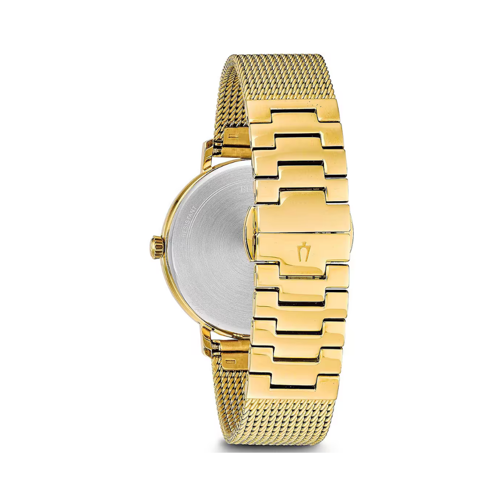 Bulova Donna Oro con Cinturino placcato in Oro 97M115
