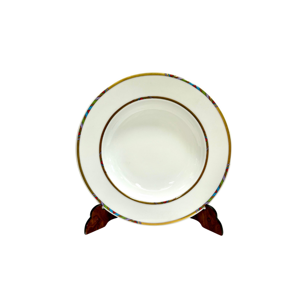 Servizio piatti Ludwig Bavaria Germany filo oro e cobalto - rif. 4922
