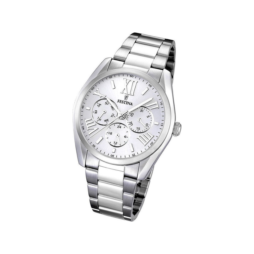 Festina Uomo Solo Tempo Bianco con Cinturino in Acciaio F16750/1