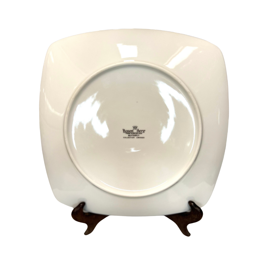 Servizio piatti Rosenberg in filo di platino Collection Limoges - rif. Butterfly