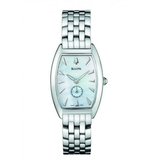 Bulova Donna Accutron Bianco con Cinturino in Acciaio 63L001