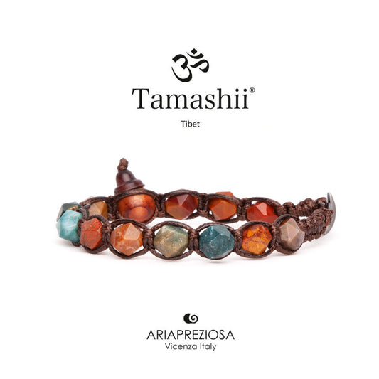 Tamashii unisex Diamond Cut Agata Muschiata