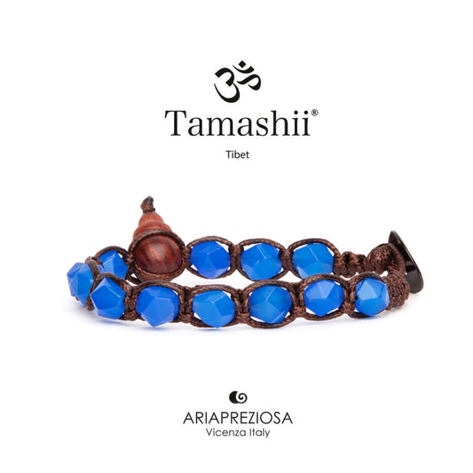 Tamashii unisex Diamond Cut Agata Blu