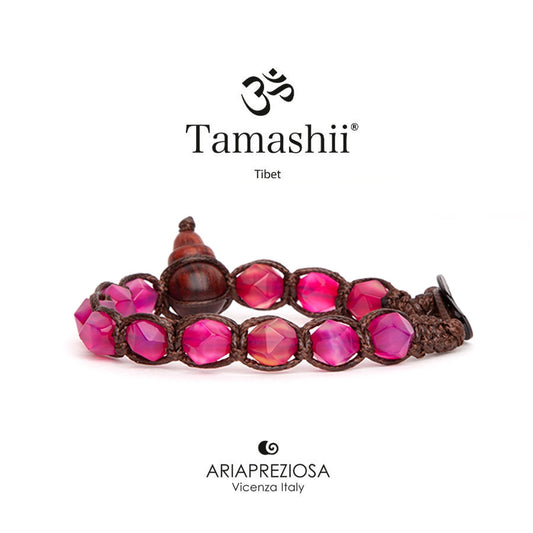 Tamashii unisex Diamond Cut Agata Rossa