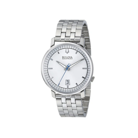 Bulova Uomo Accutron II Bianco con cinturino in acciaio 96B216