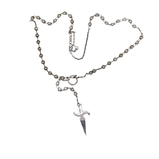 Collana in argento con Croce stilizzata - C4012E