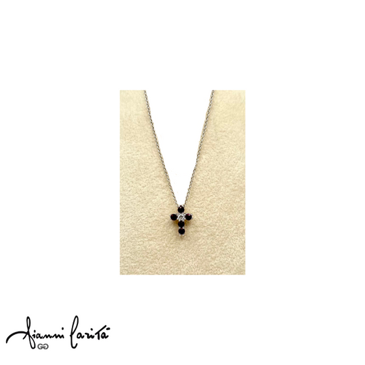 Collana Donna Gianni Carità con Croce e rubini - CRF832/2