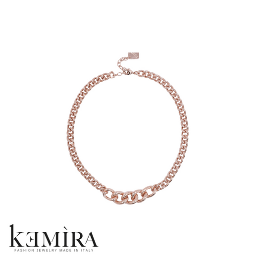 Collana Donna Kemira in galvanica rodio e rosè. Rif. KDC29/3