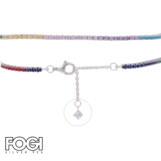 Bracciale Donna Fogi Silver 925 tennis multicolore Rif. BDB1/1/9C