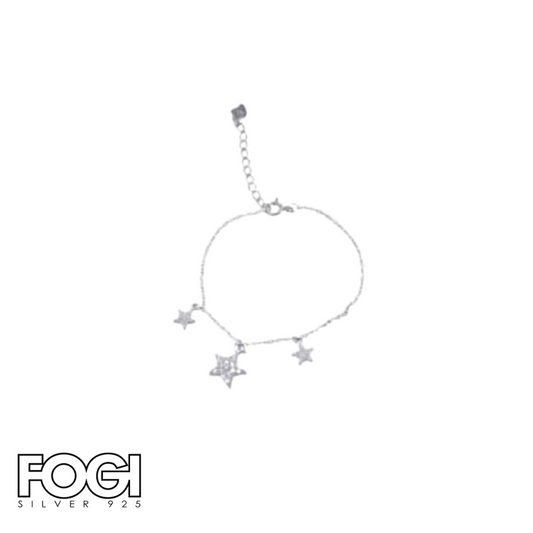 Bracciale Donna Fogi Silver 925 con stelle Rif. BDB13/1/1C