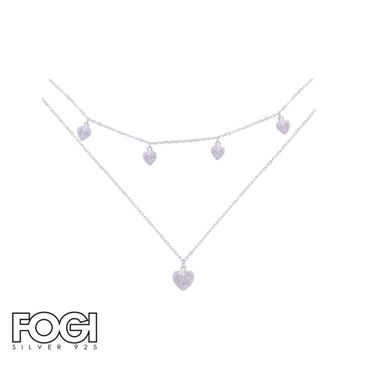 Collana Donna Fogi Silver 925 con pietre crystal Rif. BDC85/1/1C